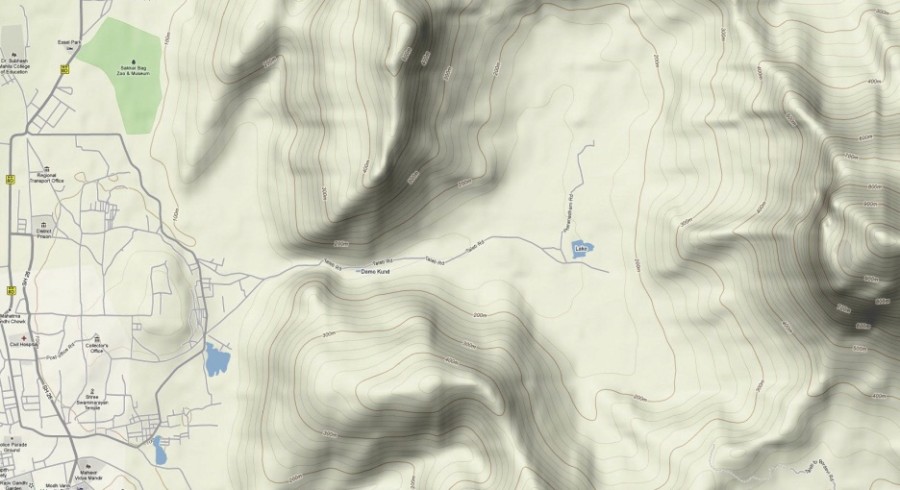 Ch 14 Fig 45, relief map showing