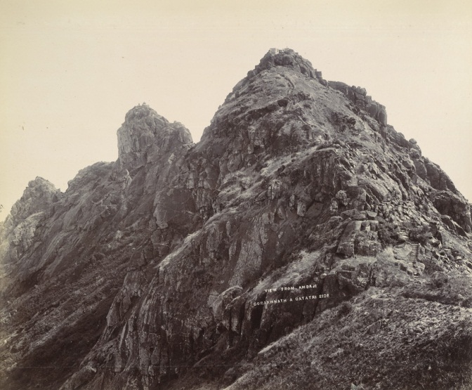 Figure 29. Photograph of Gorakhnath and Dattatrey Peaks from the Temple of Ambaji